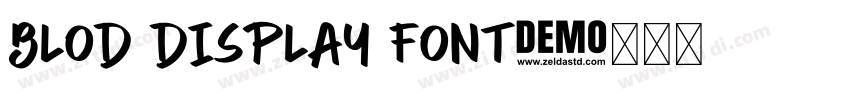 blod display font字体转换